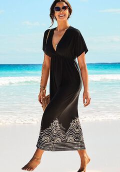 Swimsuits For All Women's Plus Size Taslon® Cover Up Capri Pant 18/20 Navy